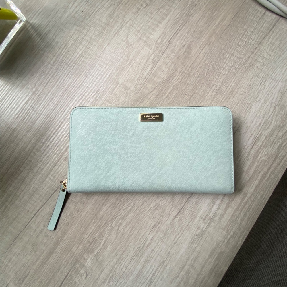 Kate Spade Light Blue Zip Wallet